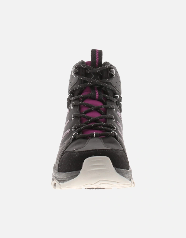 Womens Walking Boots Erie Lace Up black UK Size