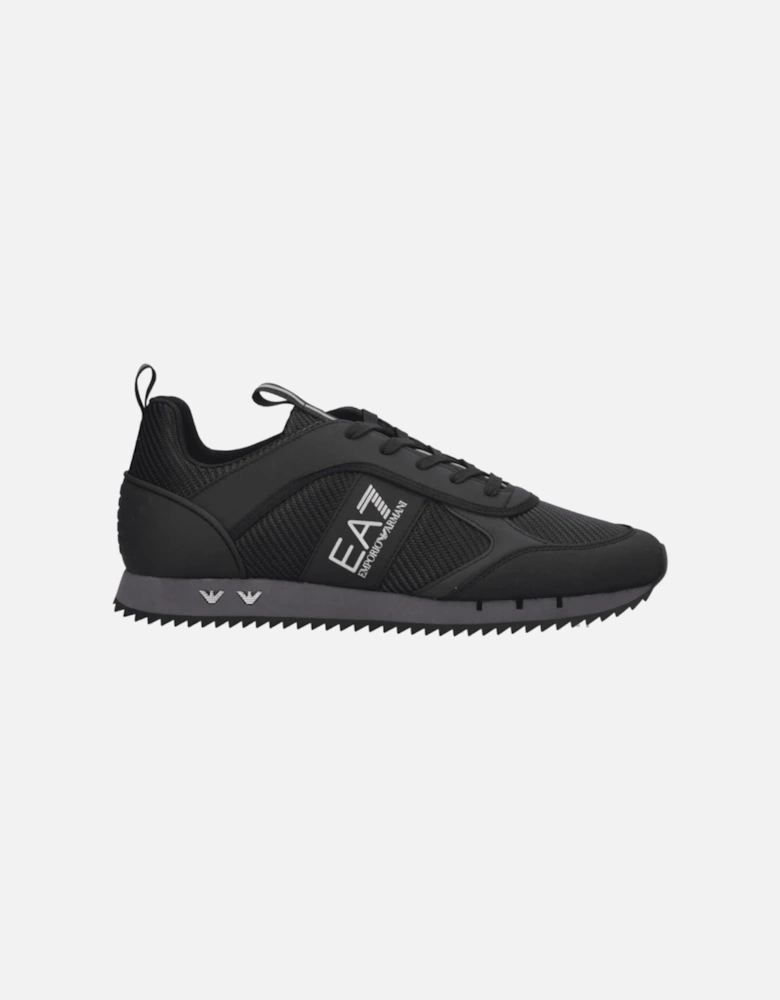 Black And Grey Carbon Textured Runner Trainer