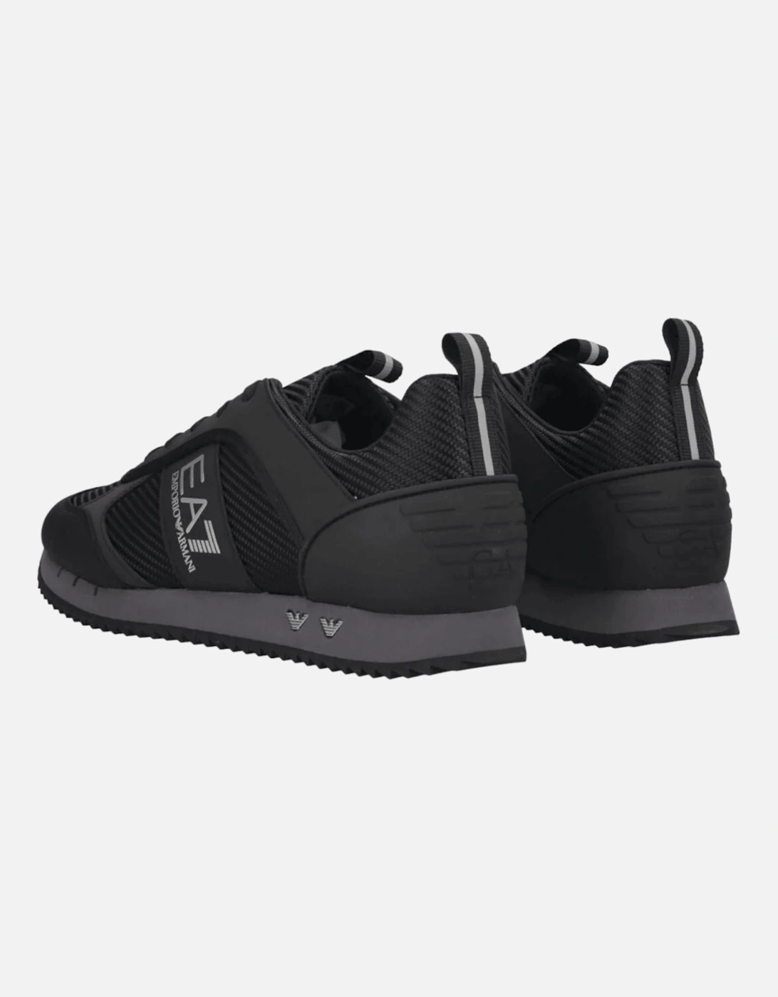 Black And Grey Carbon Textured Runner Trainer