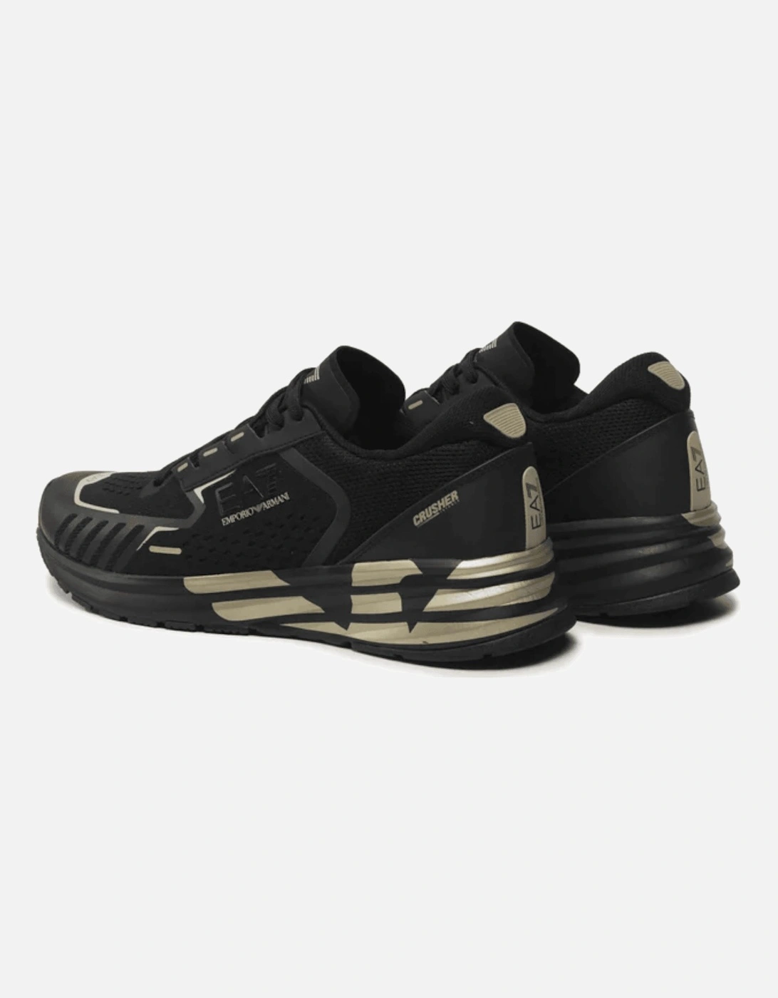 Crusher Black/Gold Runner Trainer