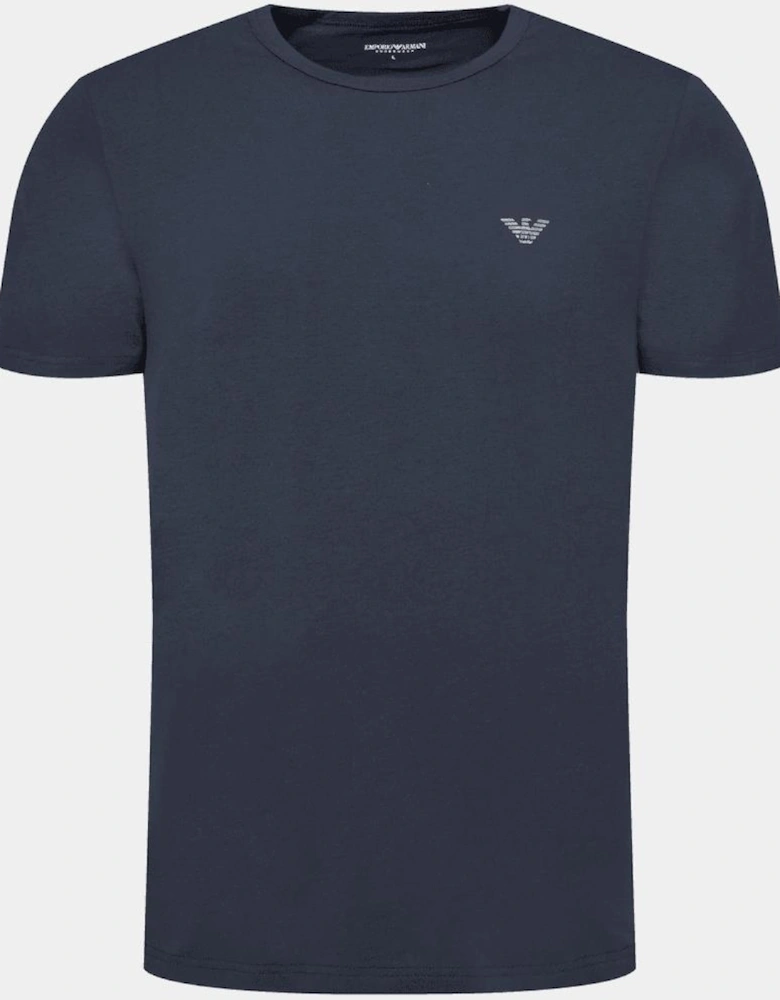 Cotton 2-Pack Round Neck Eagle Logo Green/Navy T-Shirt