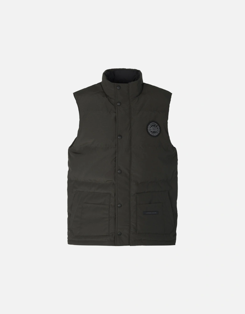 Freestyle Crew Vest Dark Grey/Green