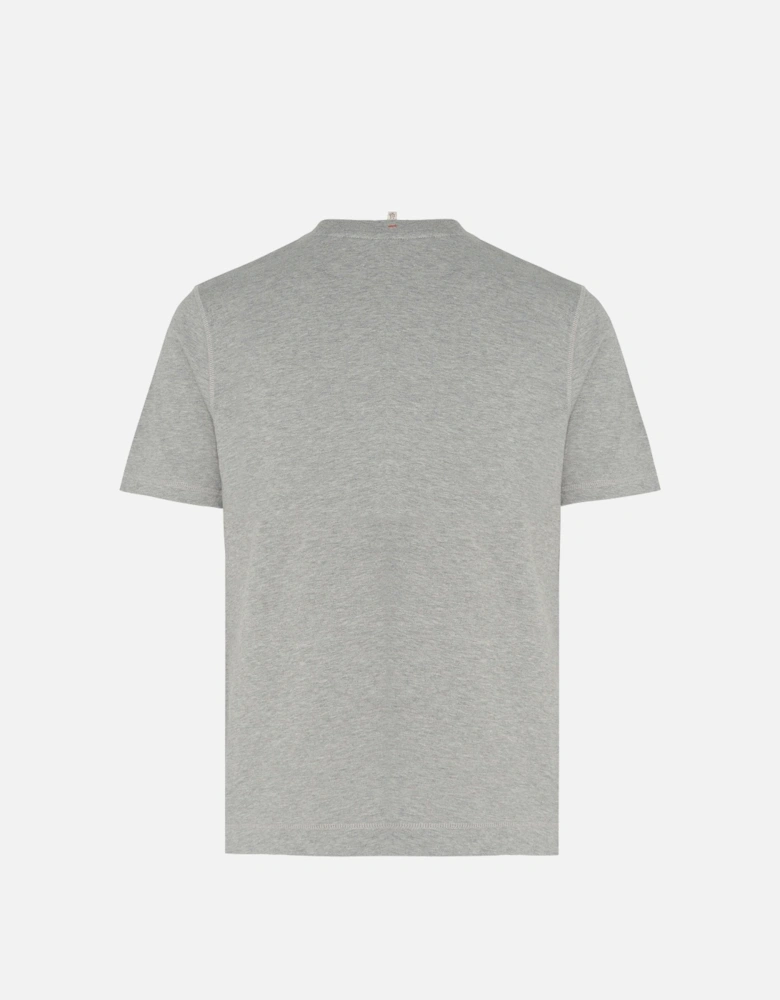 Branded Cotton T Shirt Grey