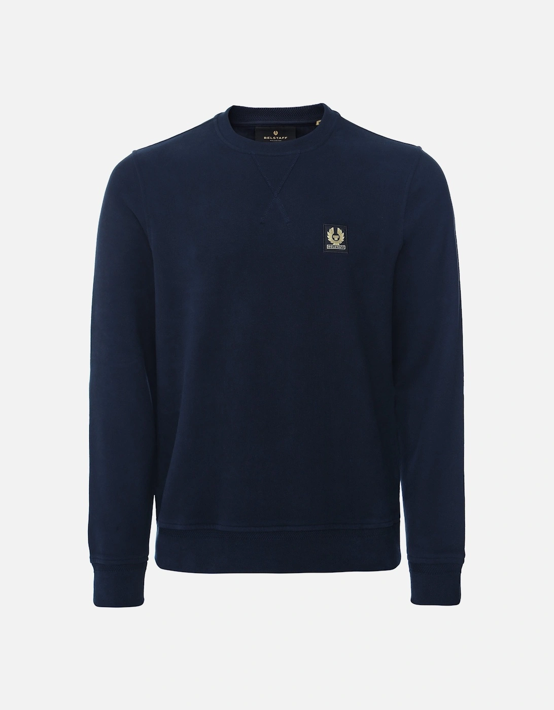 Belstaff Men's Navy Crew Neck Sweatshirt - : 38 M