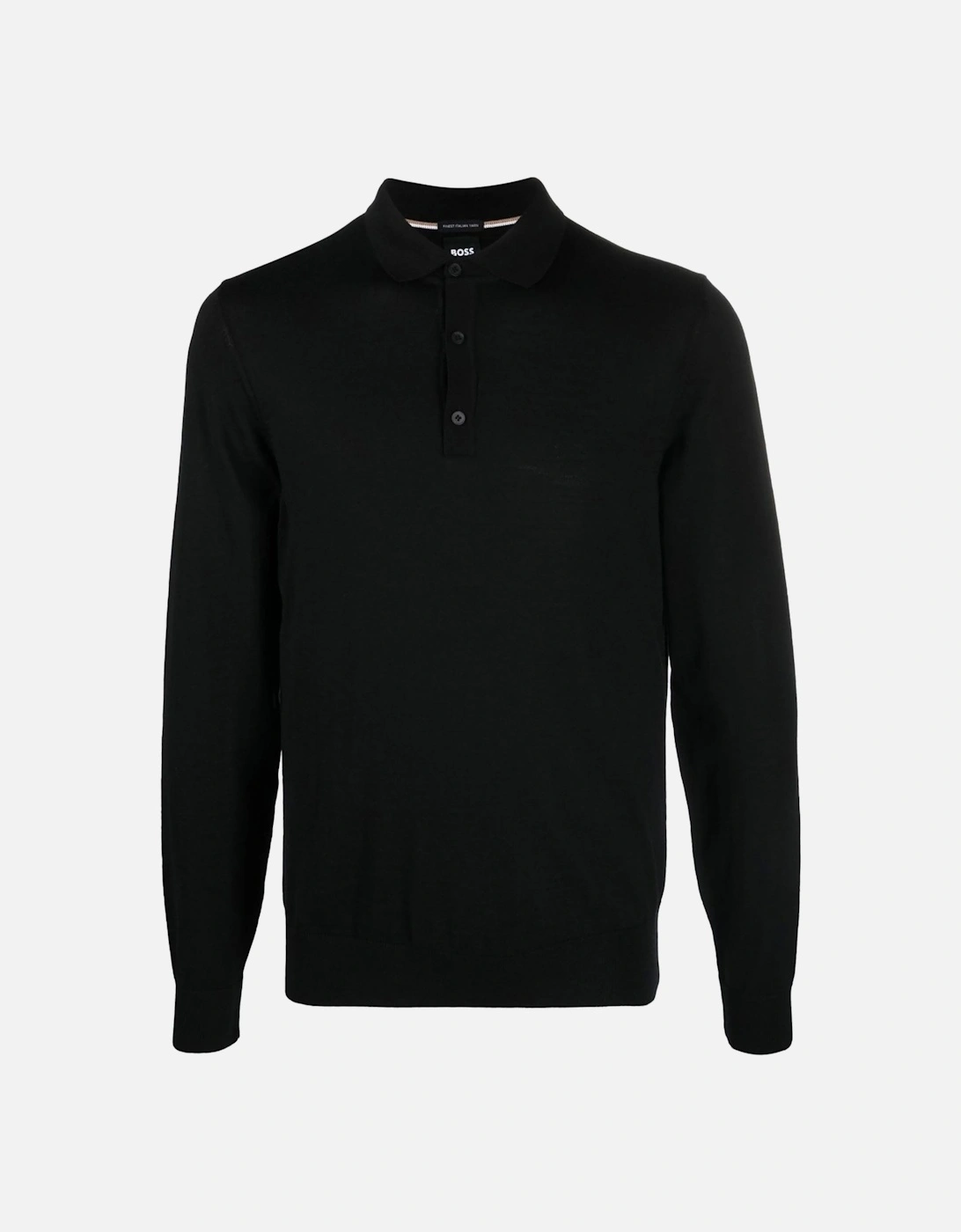 Lancione Knitted Polo Black, 6 of 5