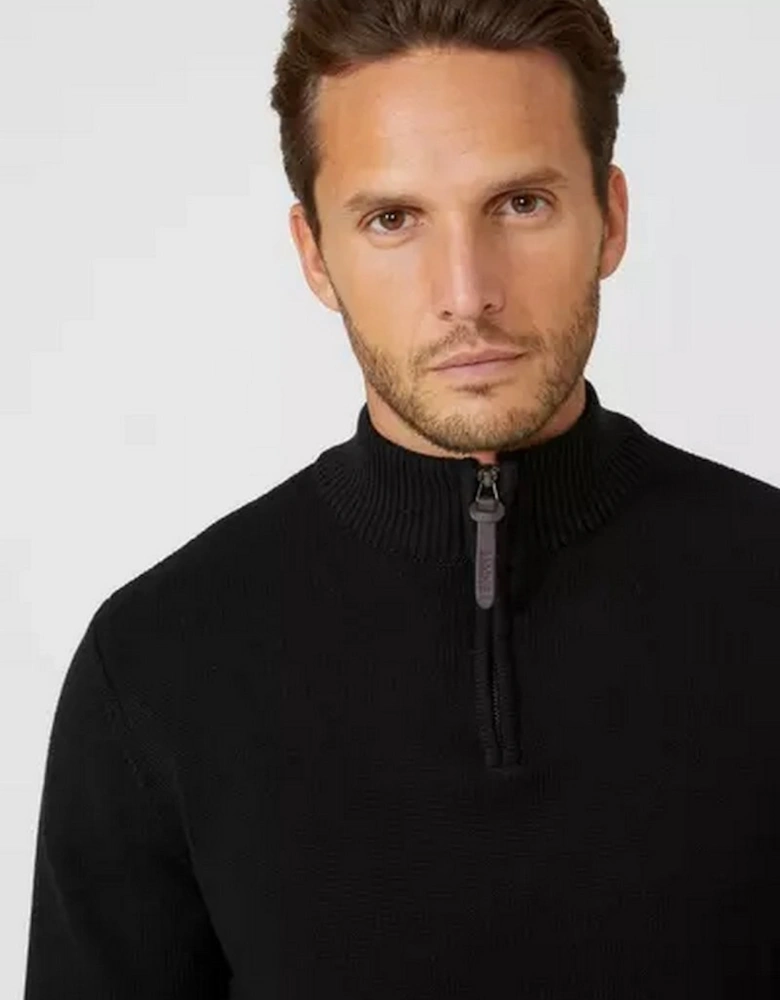 Mens Premium Cotton Funnel Neck Jumper
