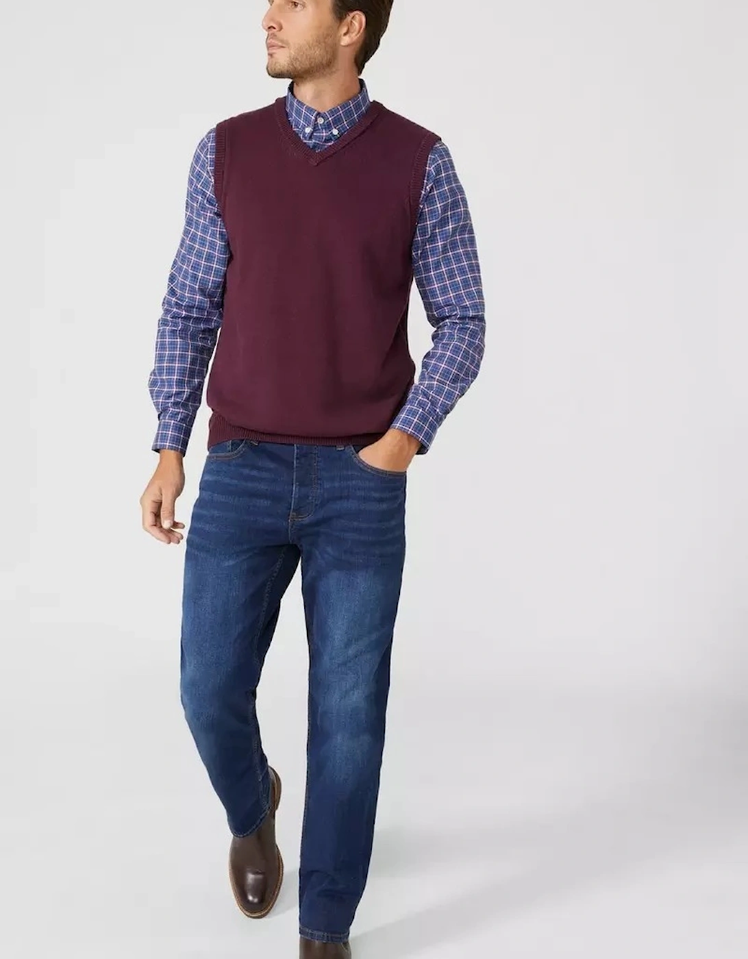 Mens Premium Cotton Knitted Sweater Vest
