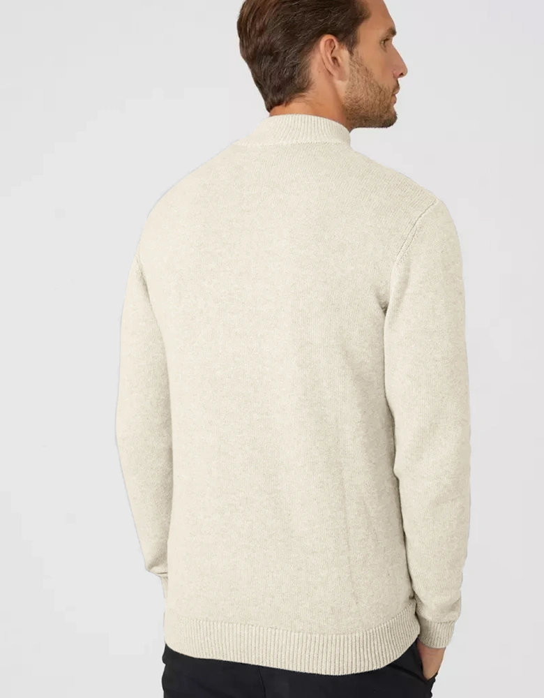 Mens Premium Cotton Funnel Neck Jumper
