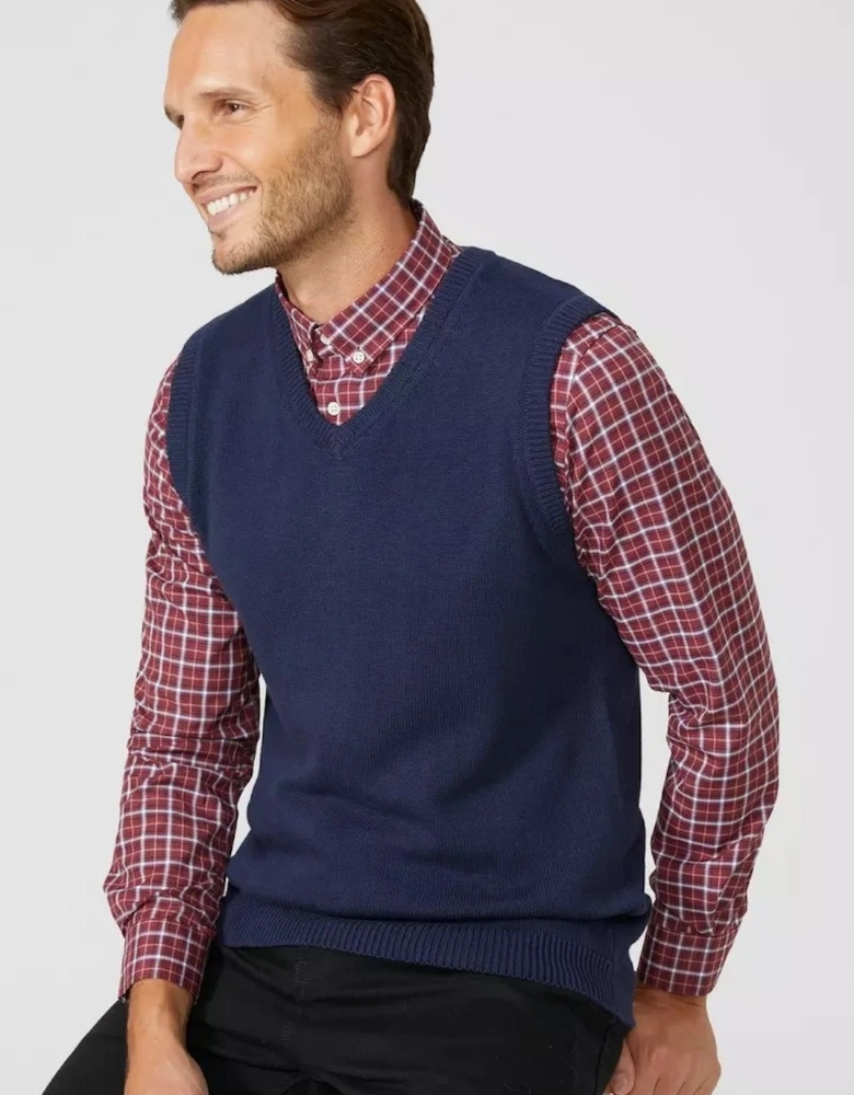 Mens Premium Cotton Knitted Sweater Vest
