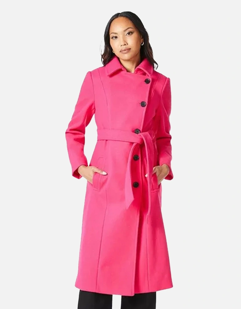 Womens/Ladies Asymmetric Wrap Coat