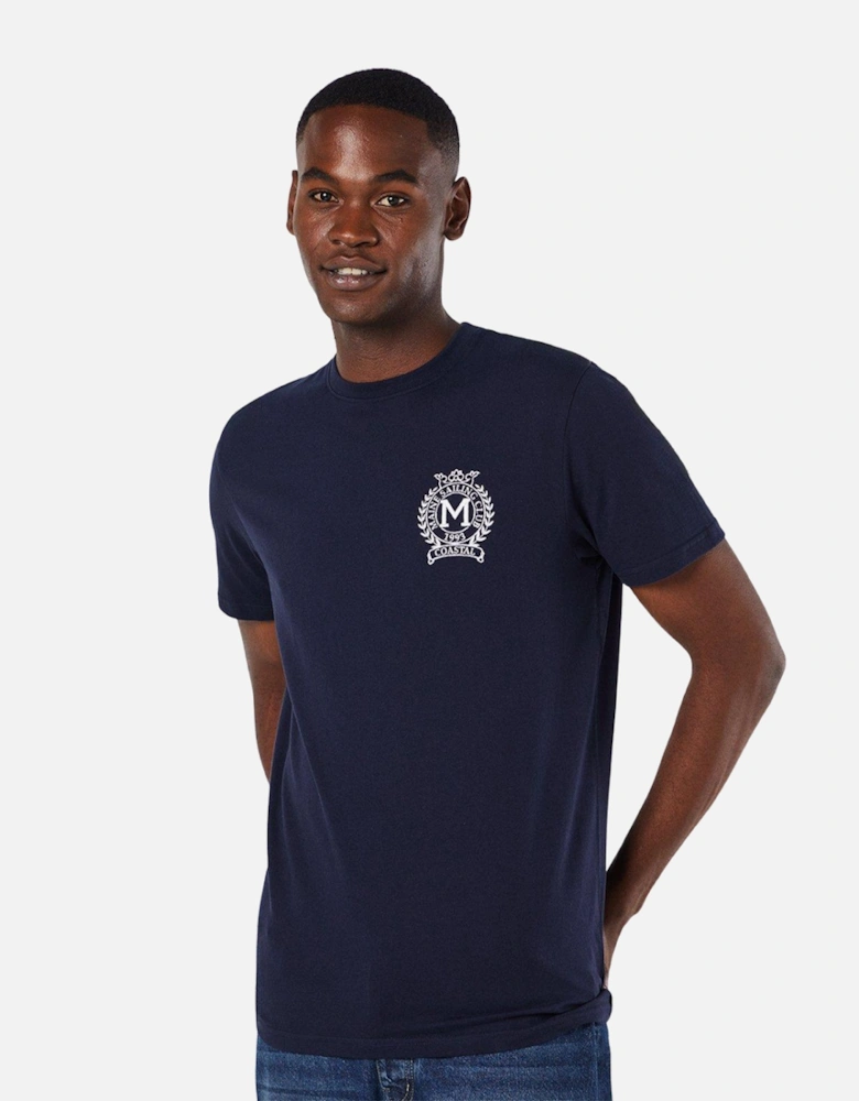 Mens Crest Embroidered T-Shirt