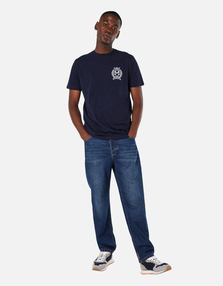 Mens Crest Embroidered T-Shirt