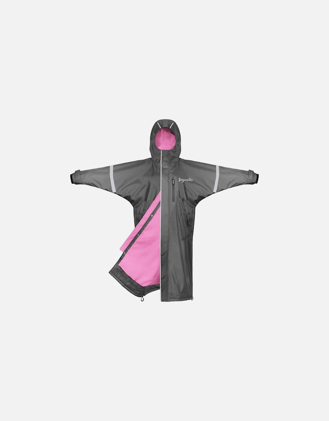 Drywalks All Seasons Coat Charcoal/Pink