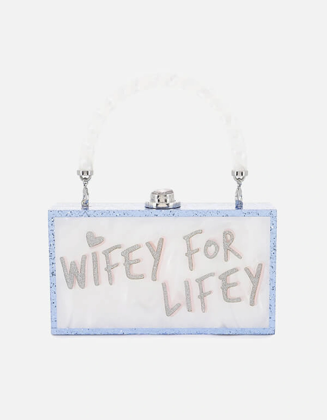 Cleo Wifey For Lifey Acrylic Clutch Bag, 2 of 1