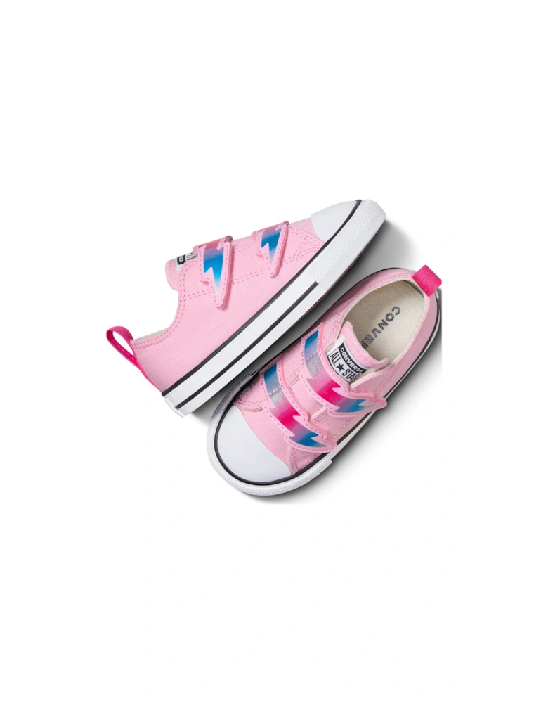 Infants Bolts Canvas Ox Trainers - Pink