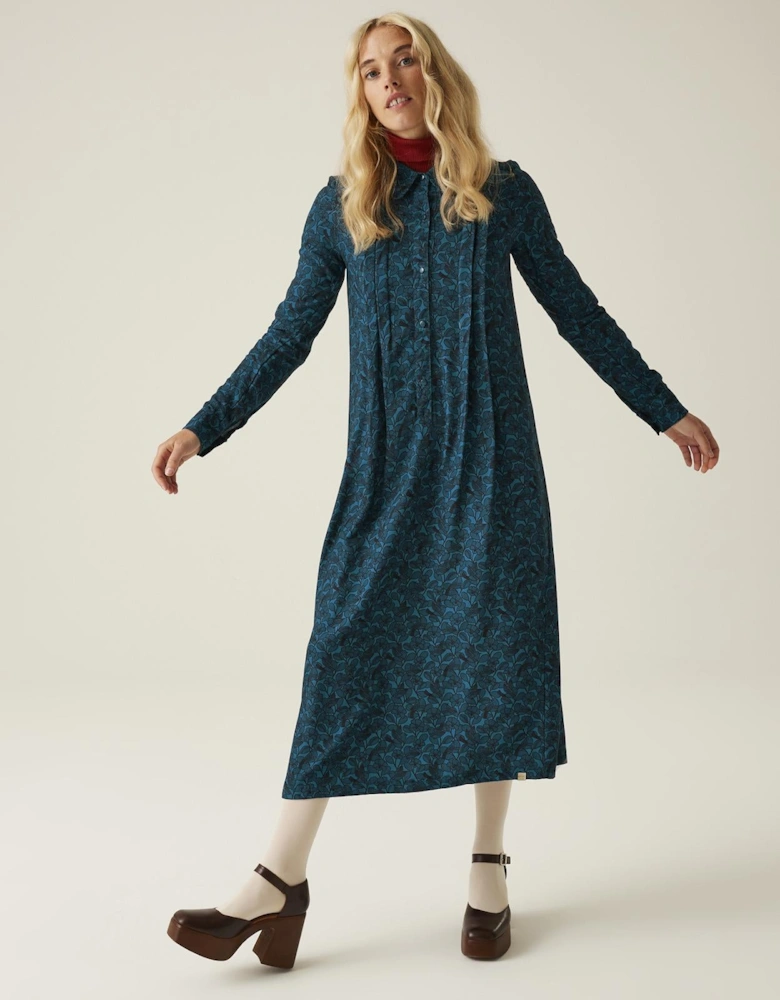 Womens Orla Kiely Button Center Winter Dress