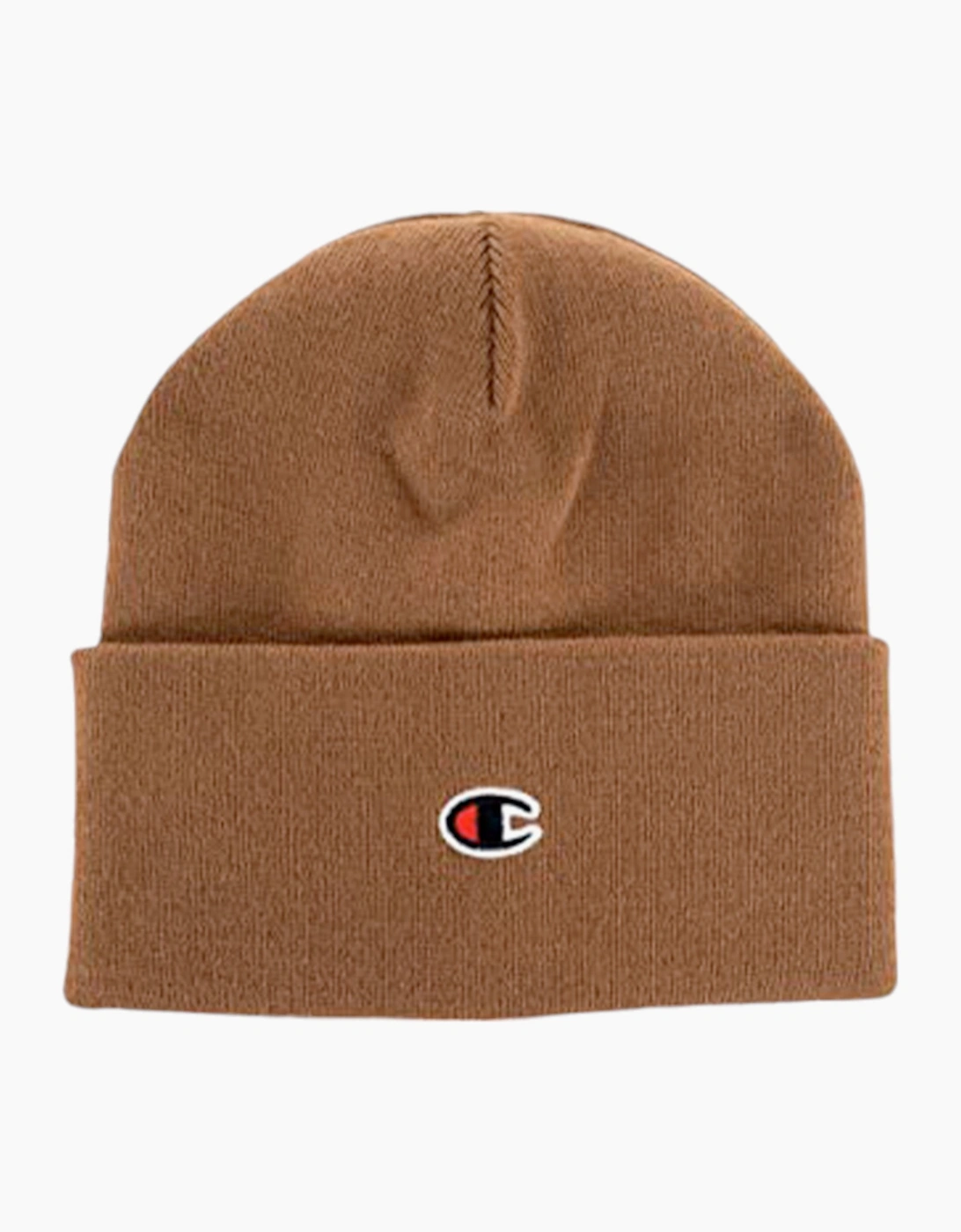 Champion Men's Brown Beanie Hat Winter Warm Thick Knitted Ribbed Outdoor Unisex Caps 44Cm