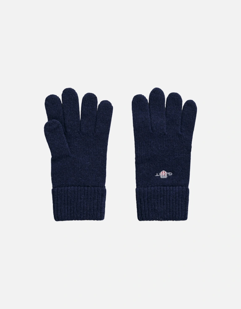 Shield Wool Gloves, Navy
