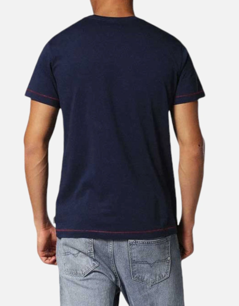 T DIEGO RB Mens T Shirt Short Sleeve Crew Neck Casual Summer Cotton Tees