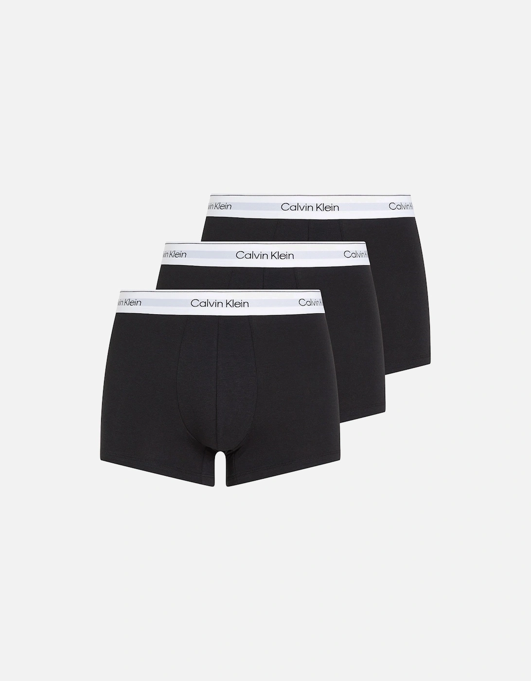 Calvin Klein Men's Black 3-Pack Modern Cotton Boxer Trunks, - : 32/33/32 Medium