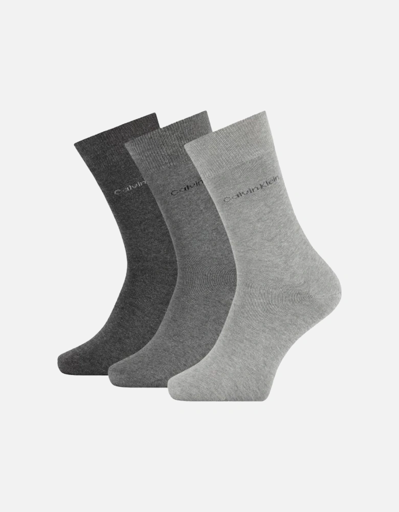 3 Pack Logo Socks Grey Combo