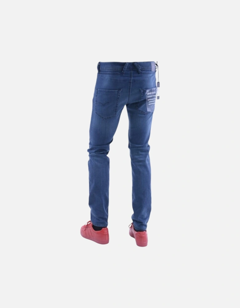 BELTHER 0686A Mens Denim Jeans Stretch Regular Slim Tapered Casual Pants