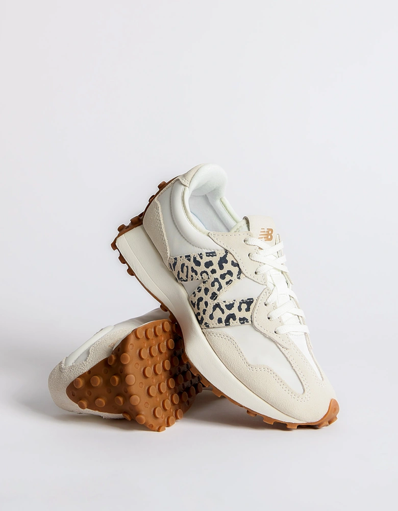 327 Animal Print Sea Salt Women's White Trainer