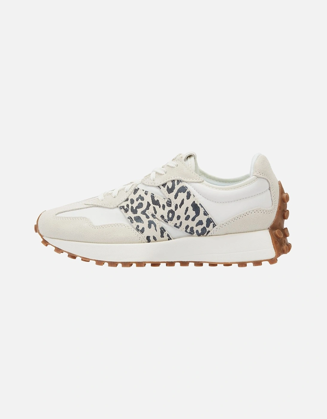 327 Animal Print Sea Salt Women's White Trainer