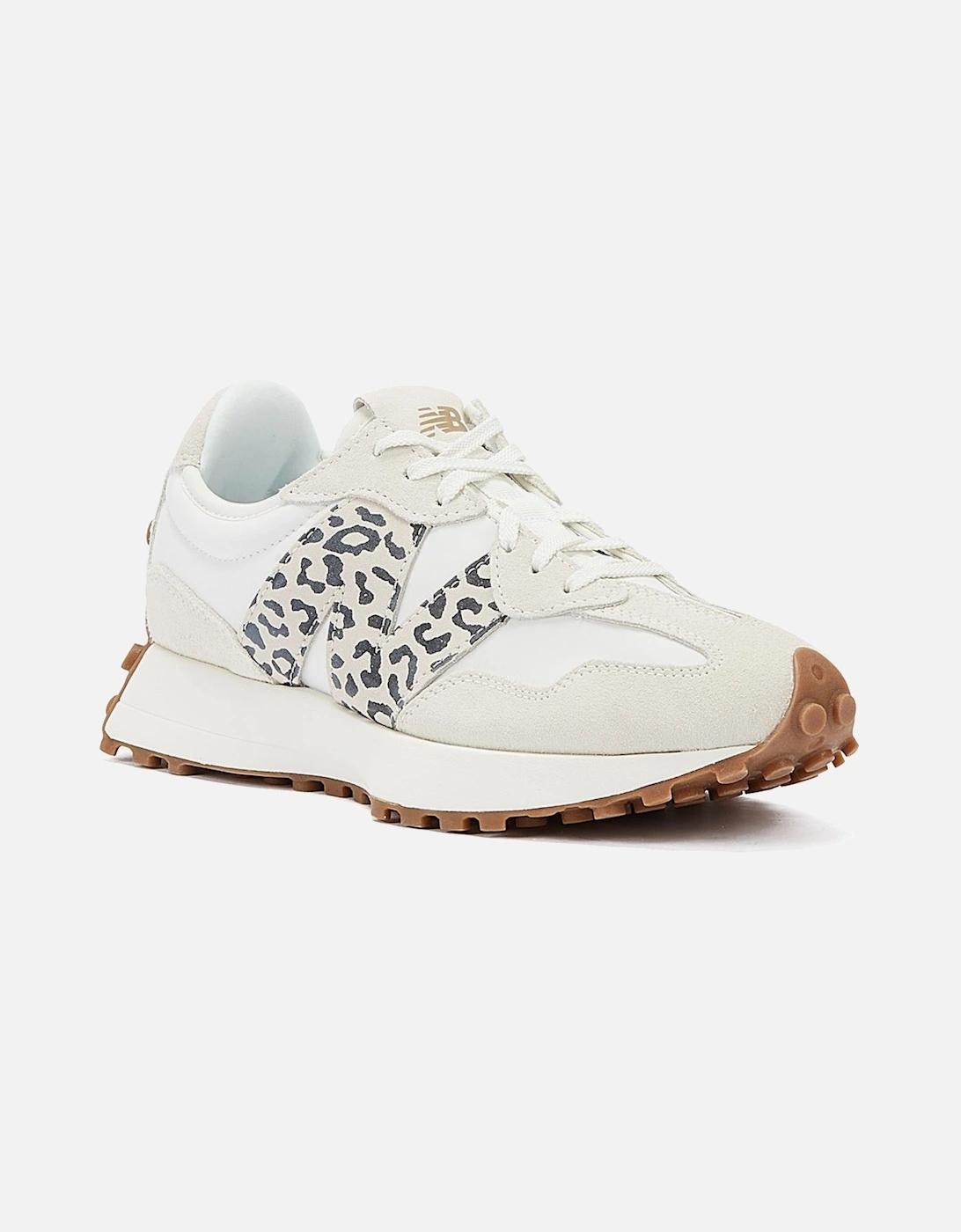 327 Animal Print Sea Salt Women's White Trainer