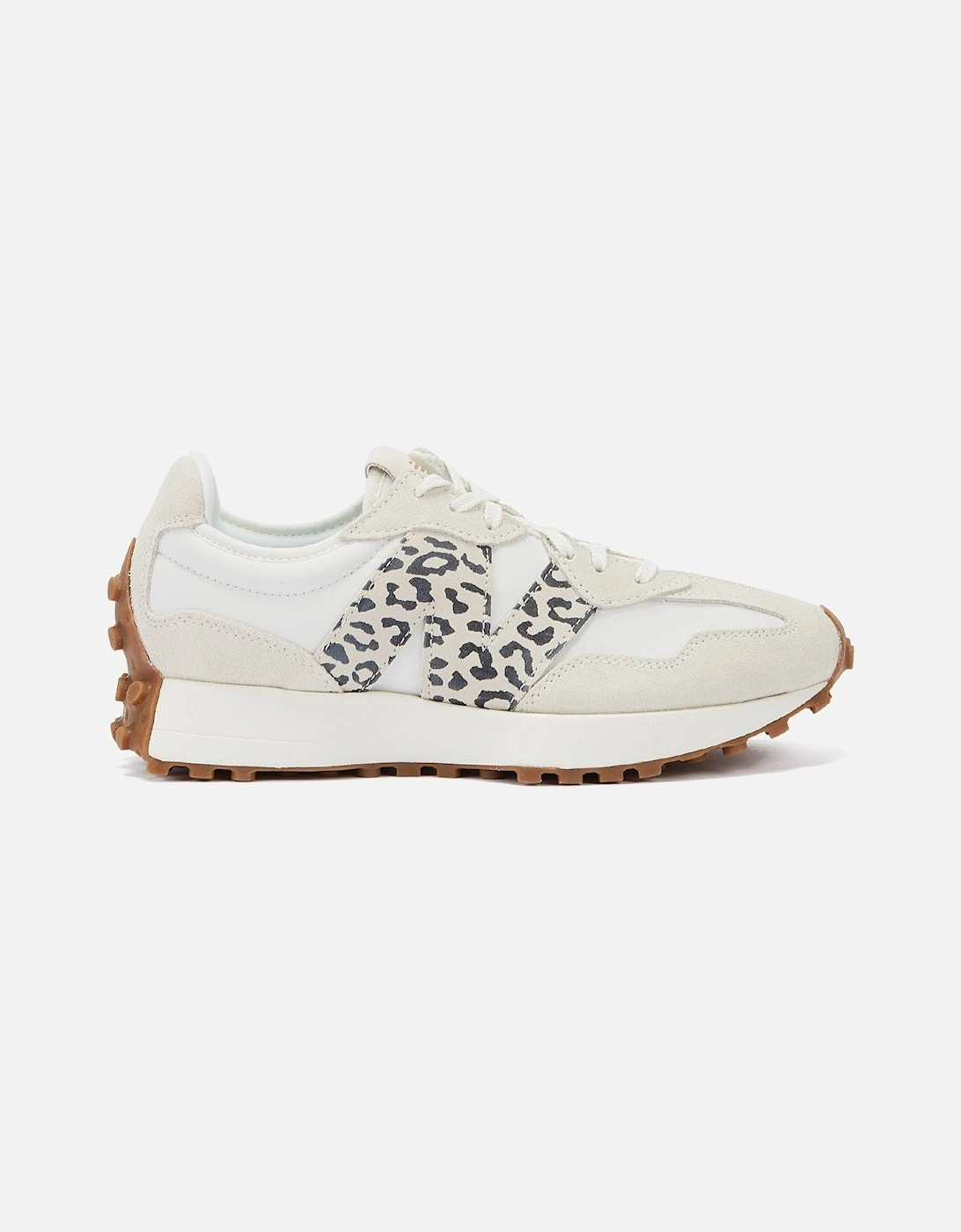 327 Animal Print Sea Salt Women's White Trainer