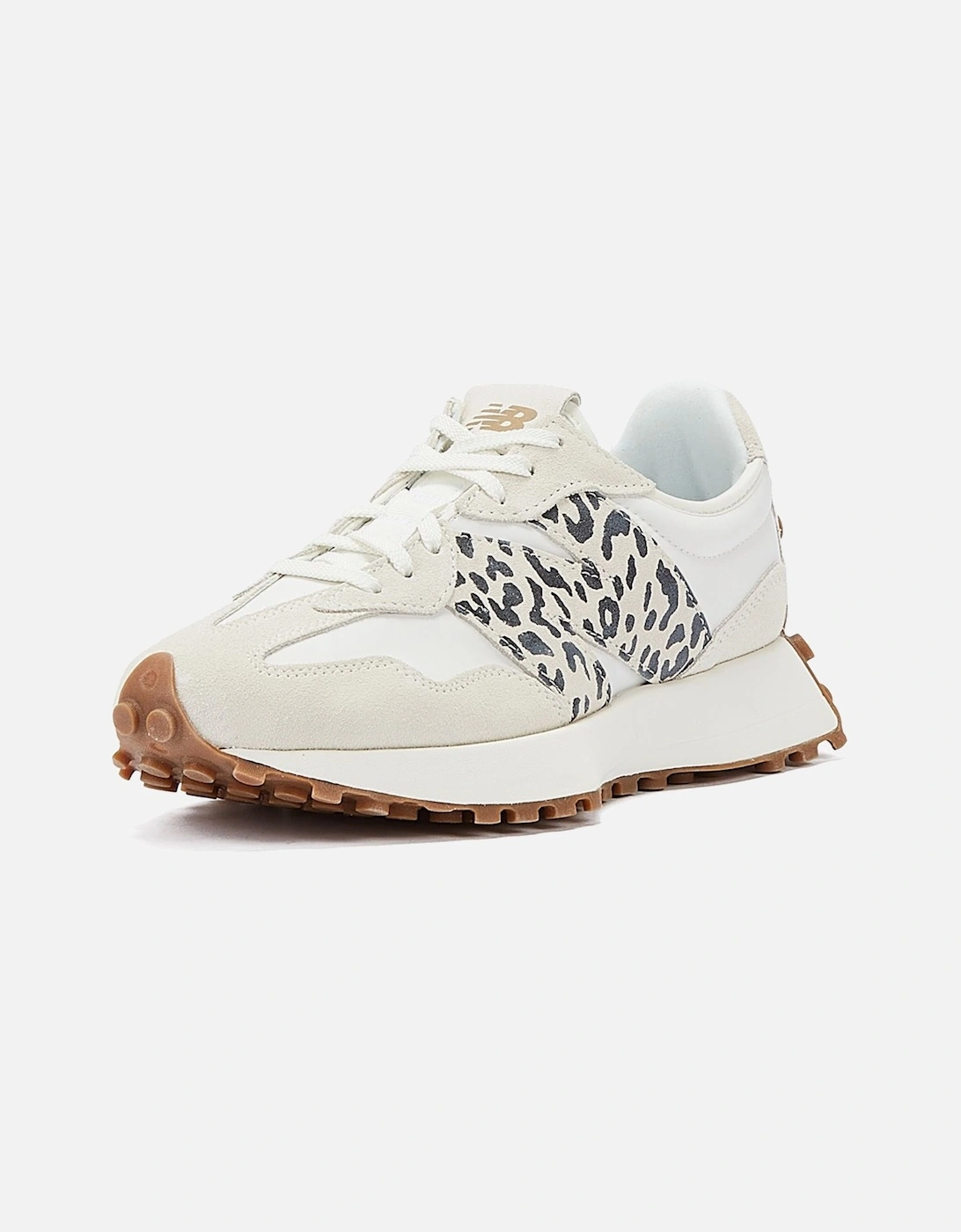 327 Animal Print Sea Salt Women's White Trainer