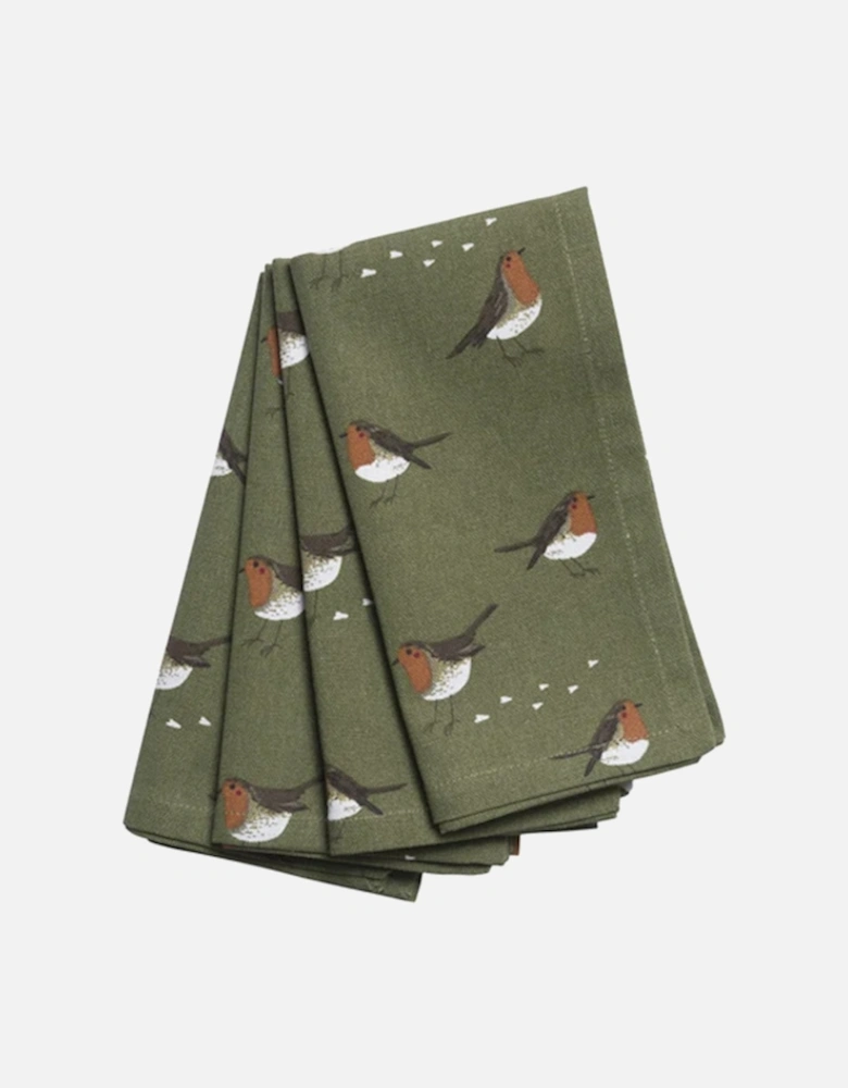 Napkins - Set of Four Robins