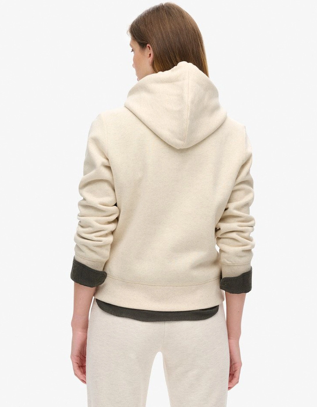 Women's Essential Logo Hoodie Light Oat Marl