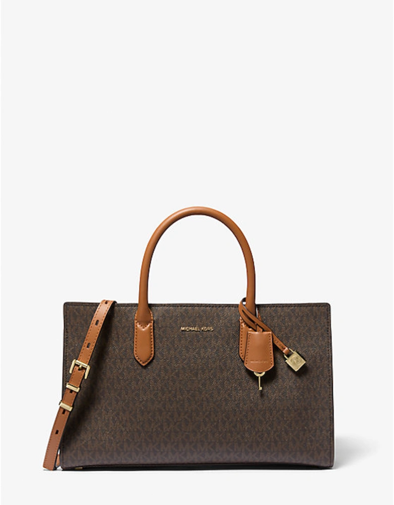 Scarlett Medium Signature Logo Satchel