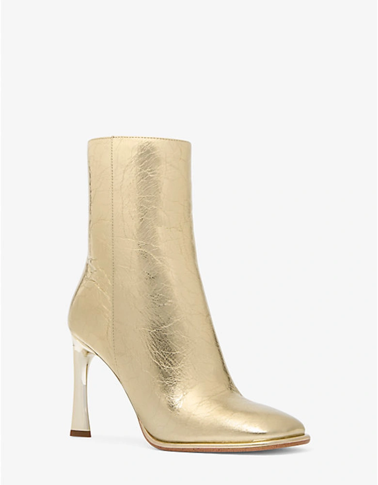 Kelsea Metallic Crackled Leather Boot