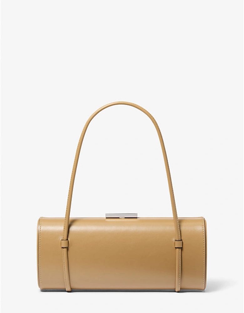 Natalie Leather Barrel Bag