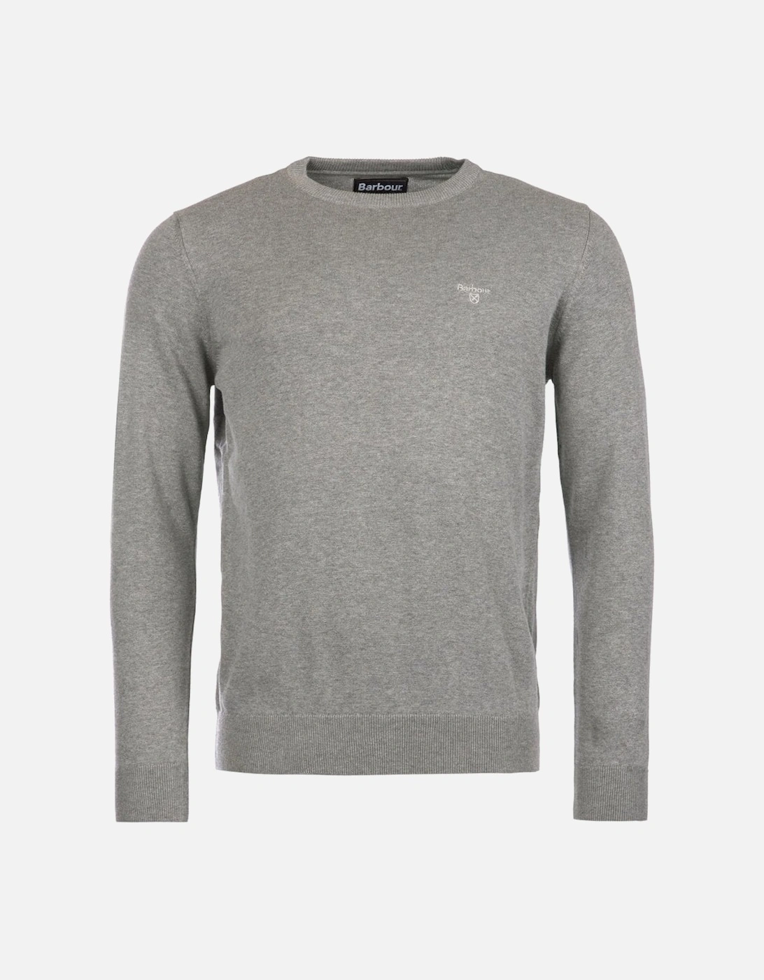 Heritage Pima Cotton Grey Crew Neck Jumper, 5 of 4