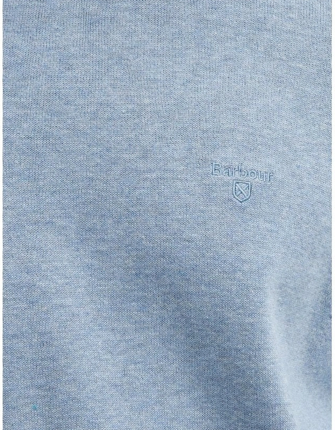 Heritage Blue Pima Cotton Crew Neck Jumper