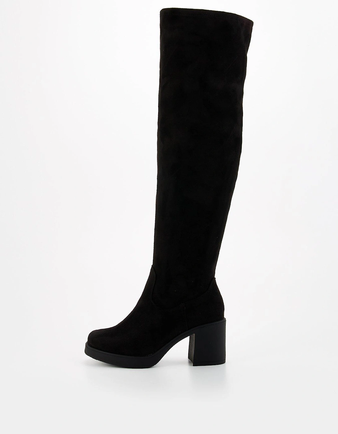 Extra Wide Fit Over The Knee Boot - Black, 2 of 1