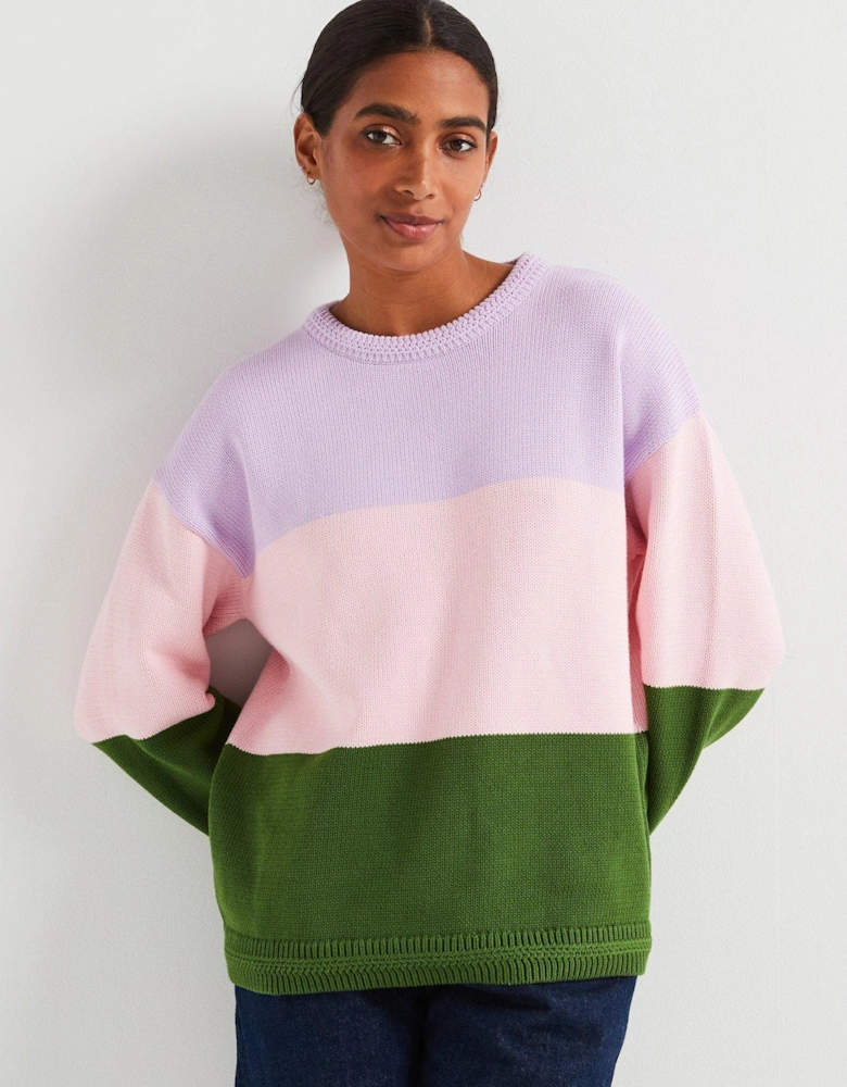 Madison Block Stripe Jumper - Multi