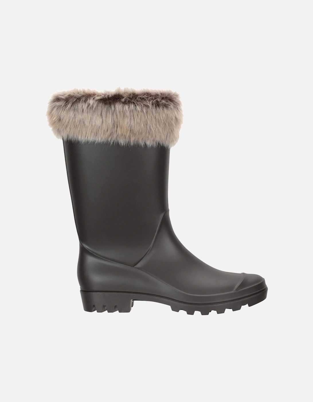 Womens/Ladies Faux Fur Lined Wellington Boots