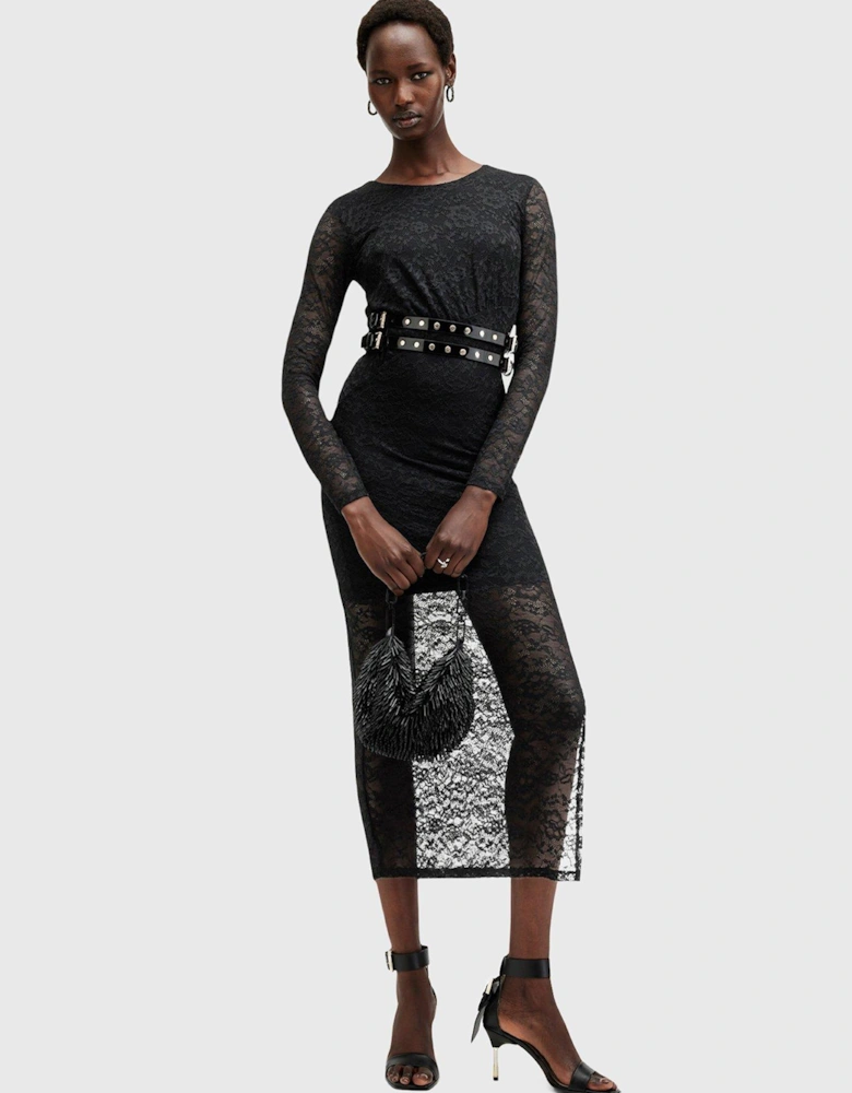 Edana Lace Dress - Black