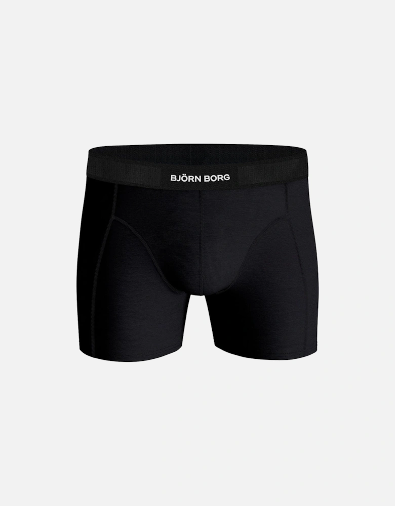 3-Pack Premium Cotton Boxer Briefs, Black