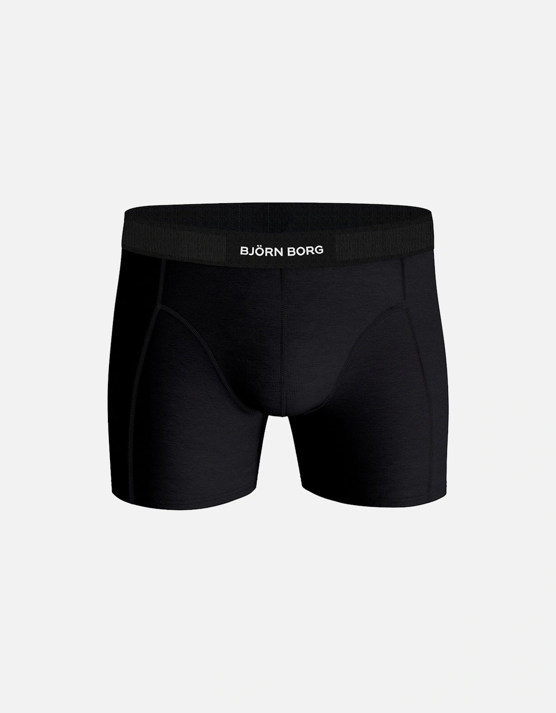 3-Pack Premium Cotton Boxer Briefs, Black