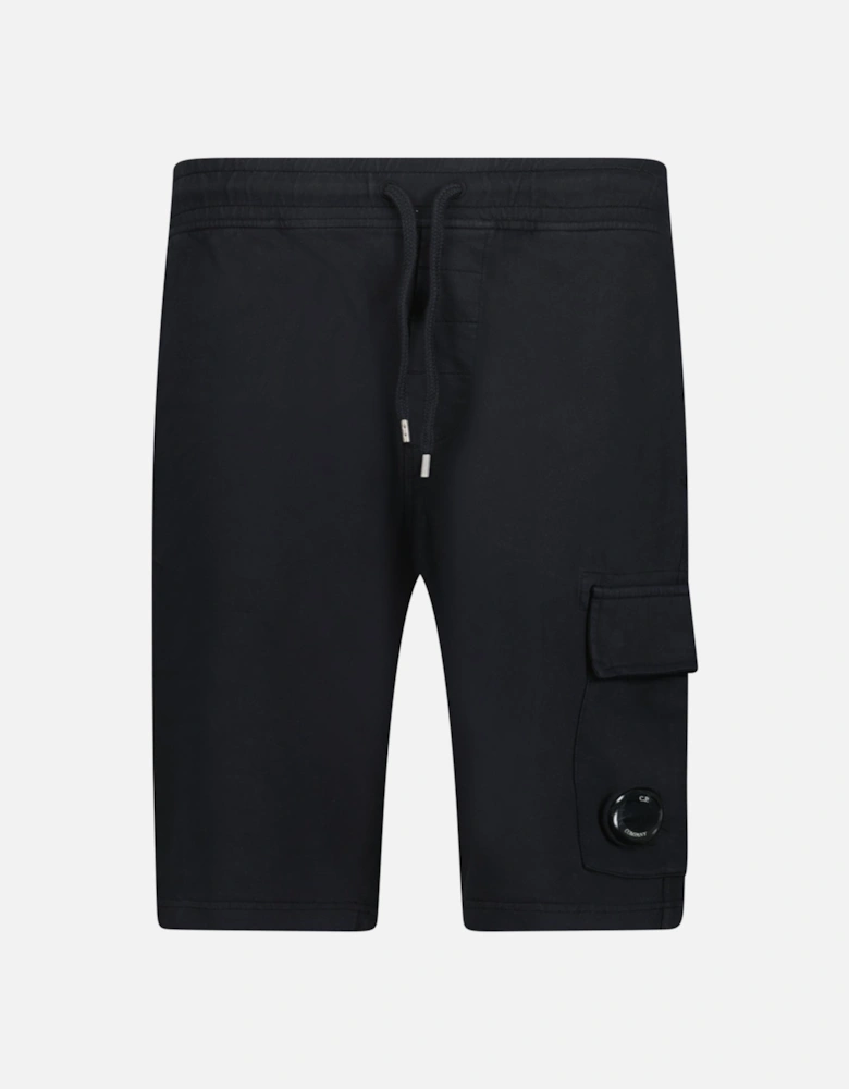 Light Fleece Lens Sweat Shorts Black