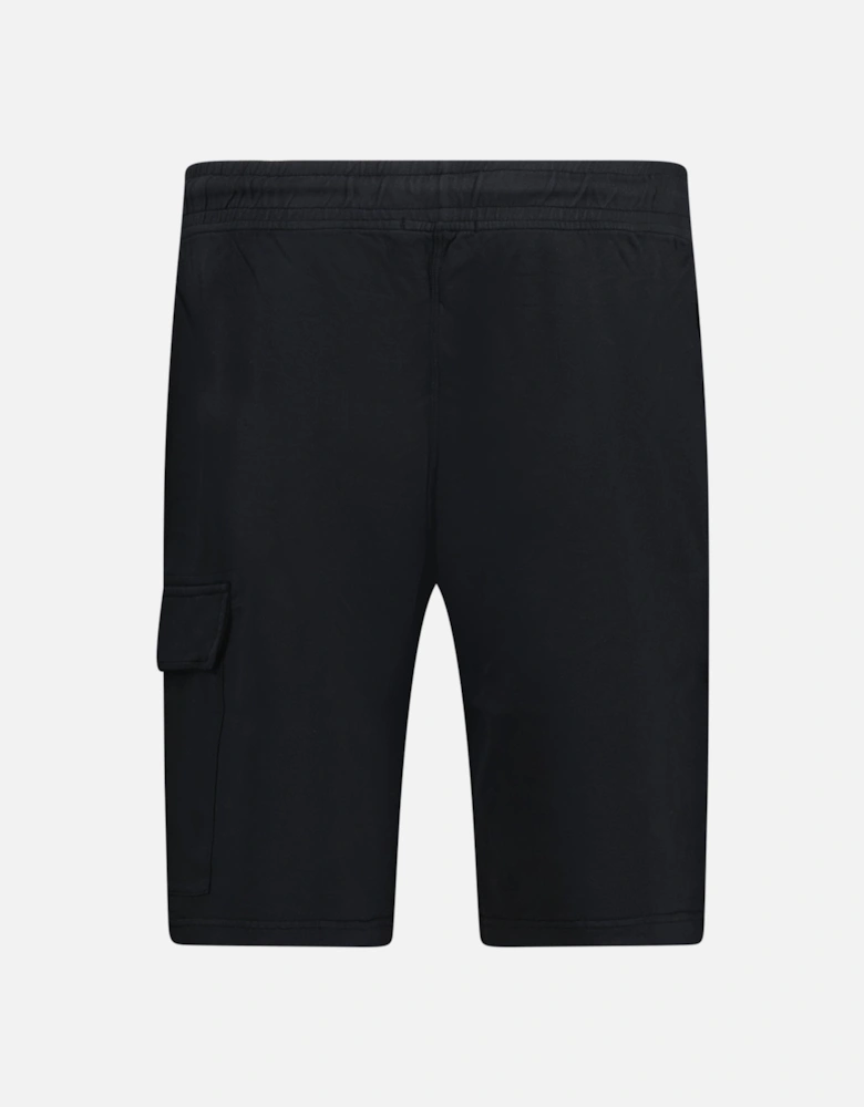 Light Fleece Lens Sweat Shorts Black