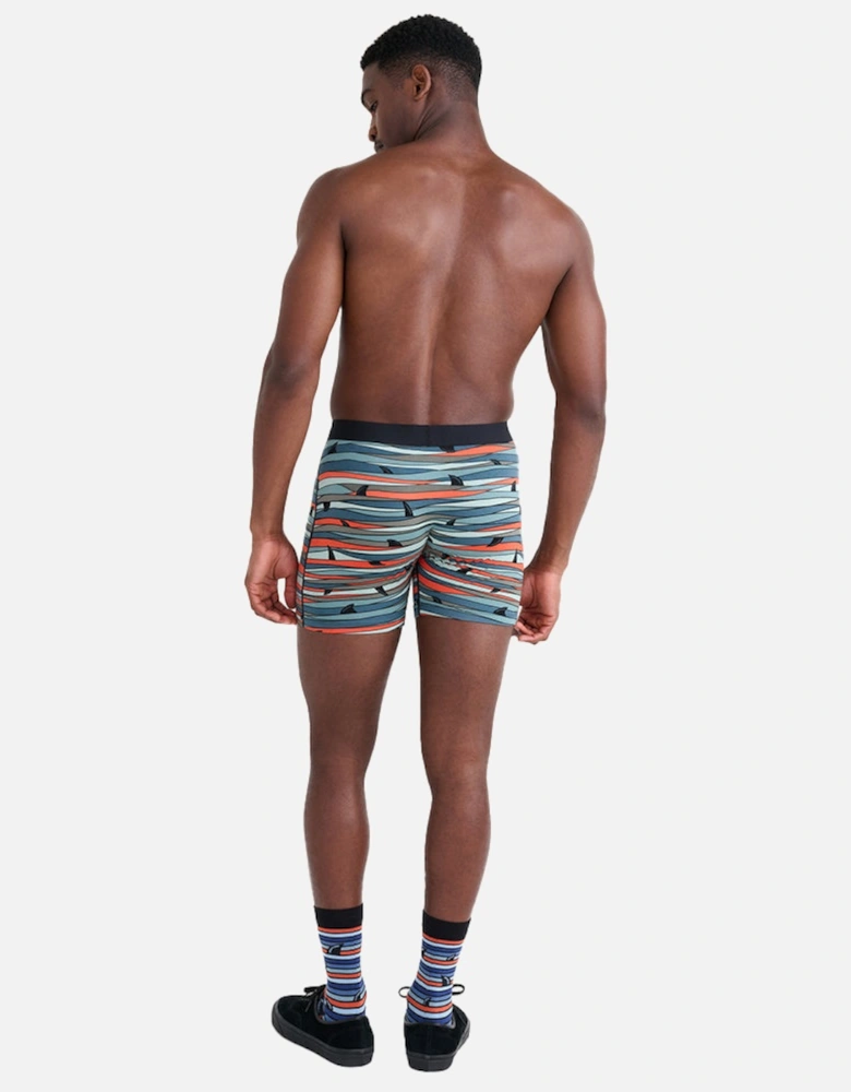 Ultra Fins Boxer Brief, Blue/red
