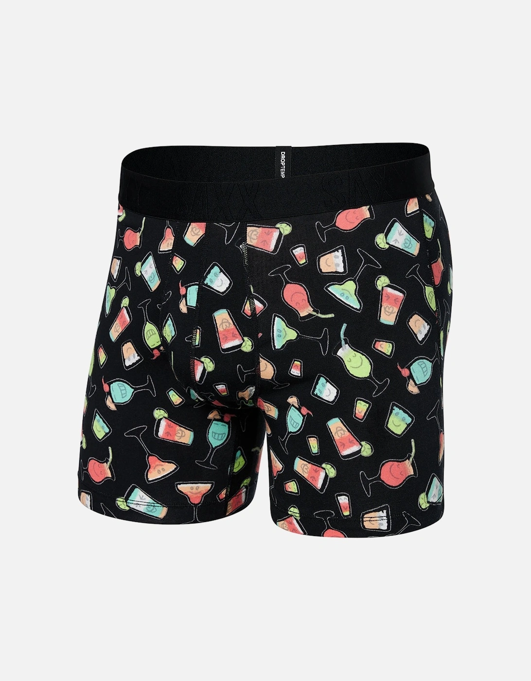 Drop Temp Cotton Happy Hour Boxer Brief, Black, 6 of 5