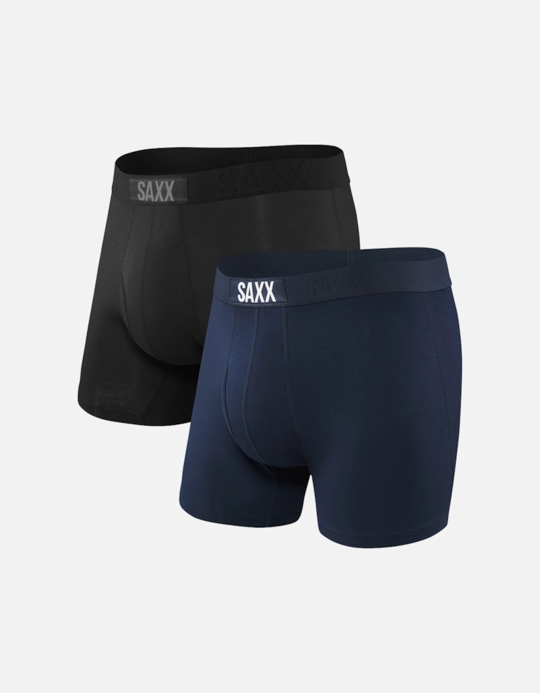 2-Pack Ultra Boxer Briefs, Blue/Navy