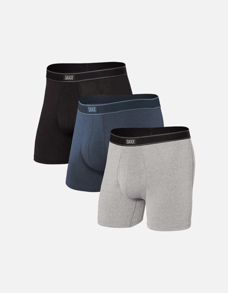 3-Pack Daytripper Boxer Briefs, Black/Grey/Navy